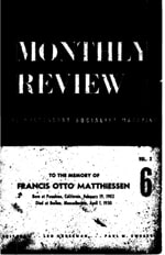 Monthly Review Volume 2, Number 6 (October 1950) [PDF]